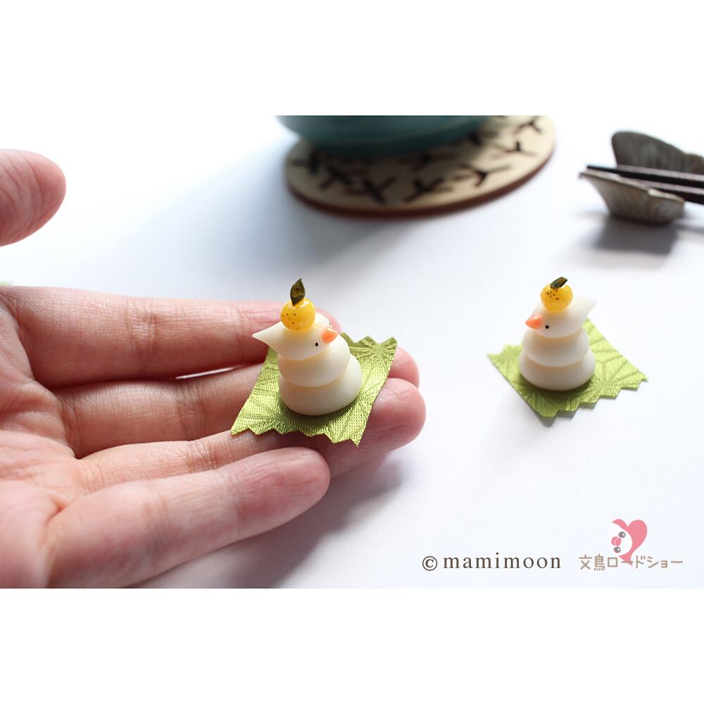完売】「mamimoon︎さんの文鳥鏡餅コンプリートセット 2026お正月