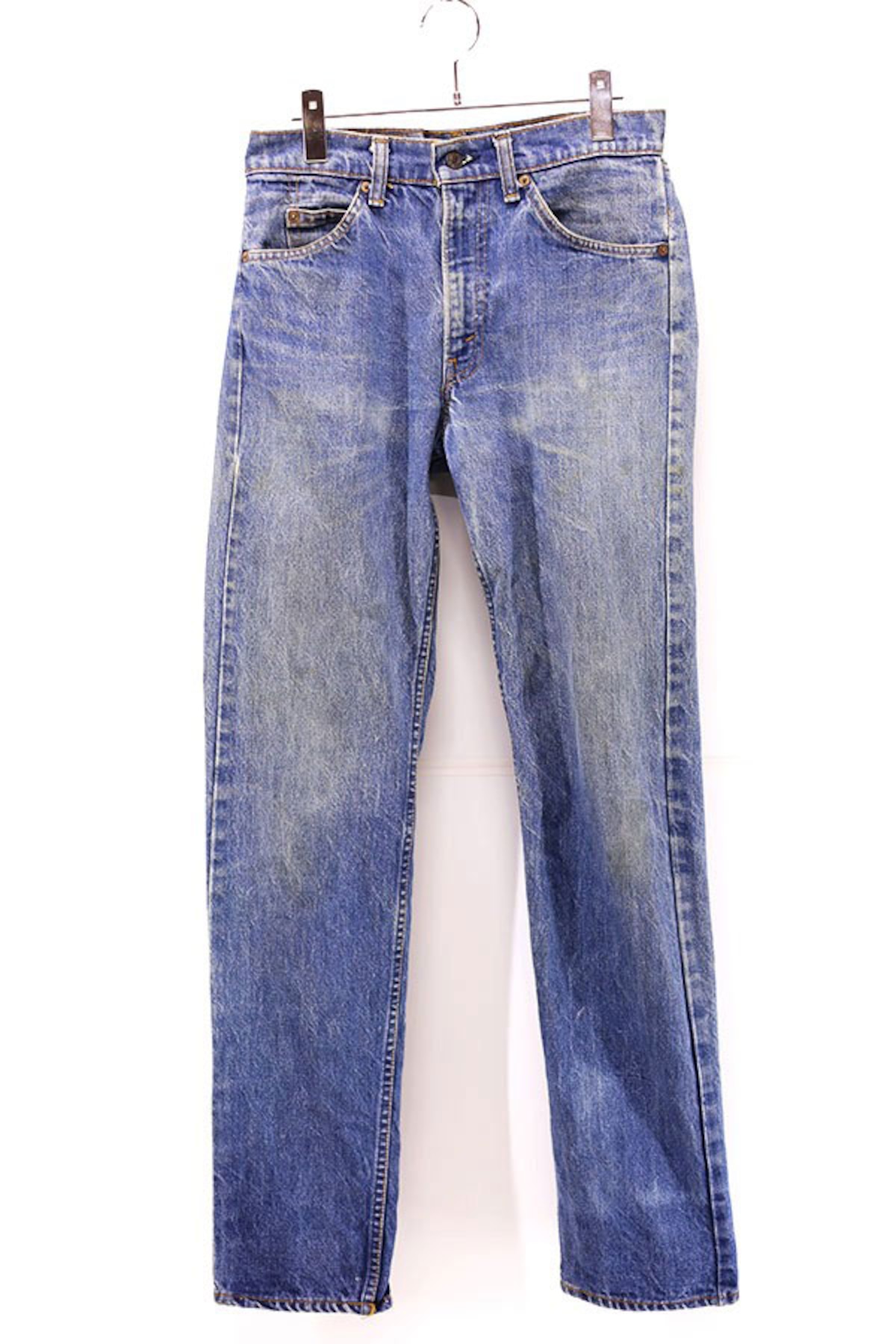 Used 80s USA Levis 20505-0217 Orange Tab Blue Denim Pants Size W30 
