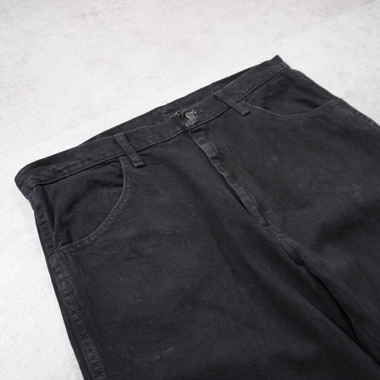 RUSTLER black denim W36L30 古着 - 4