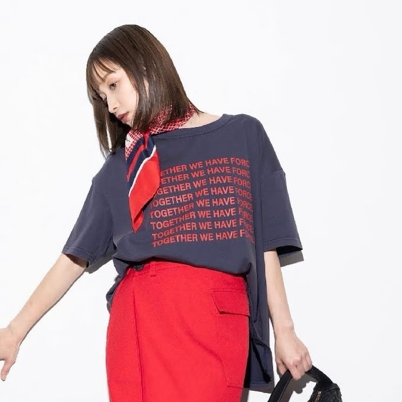 MARGAUX VINTAGE 】TOGETHER LOGO TEE | valance 福井｜レディース