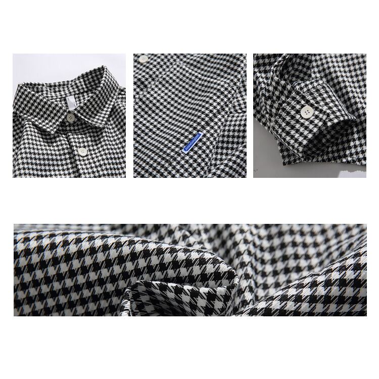 ★RETRO HOUNDSTOOTH SHIRT　　　07178