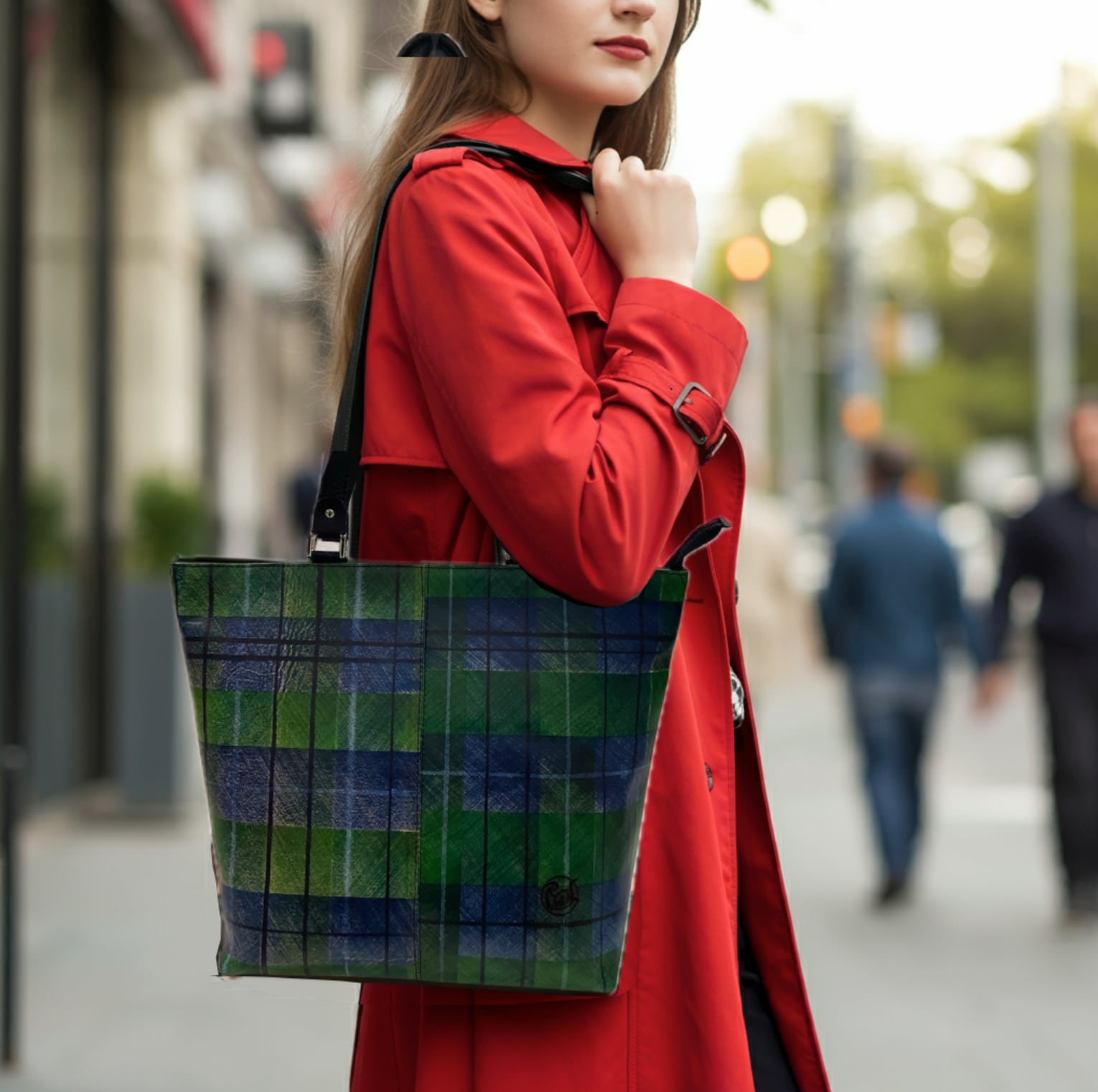 新品タグ付き TRUE PANK タータンチェック グリーン 緑 パンク