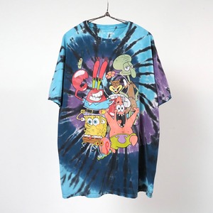 Sponge Bob Tie Dye T-Shirt XL “BORO” スポンジボブ タイダイTシャツ