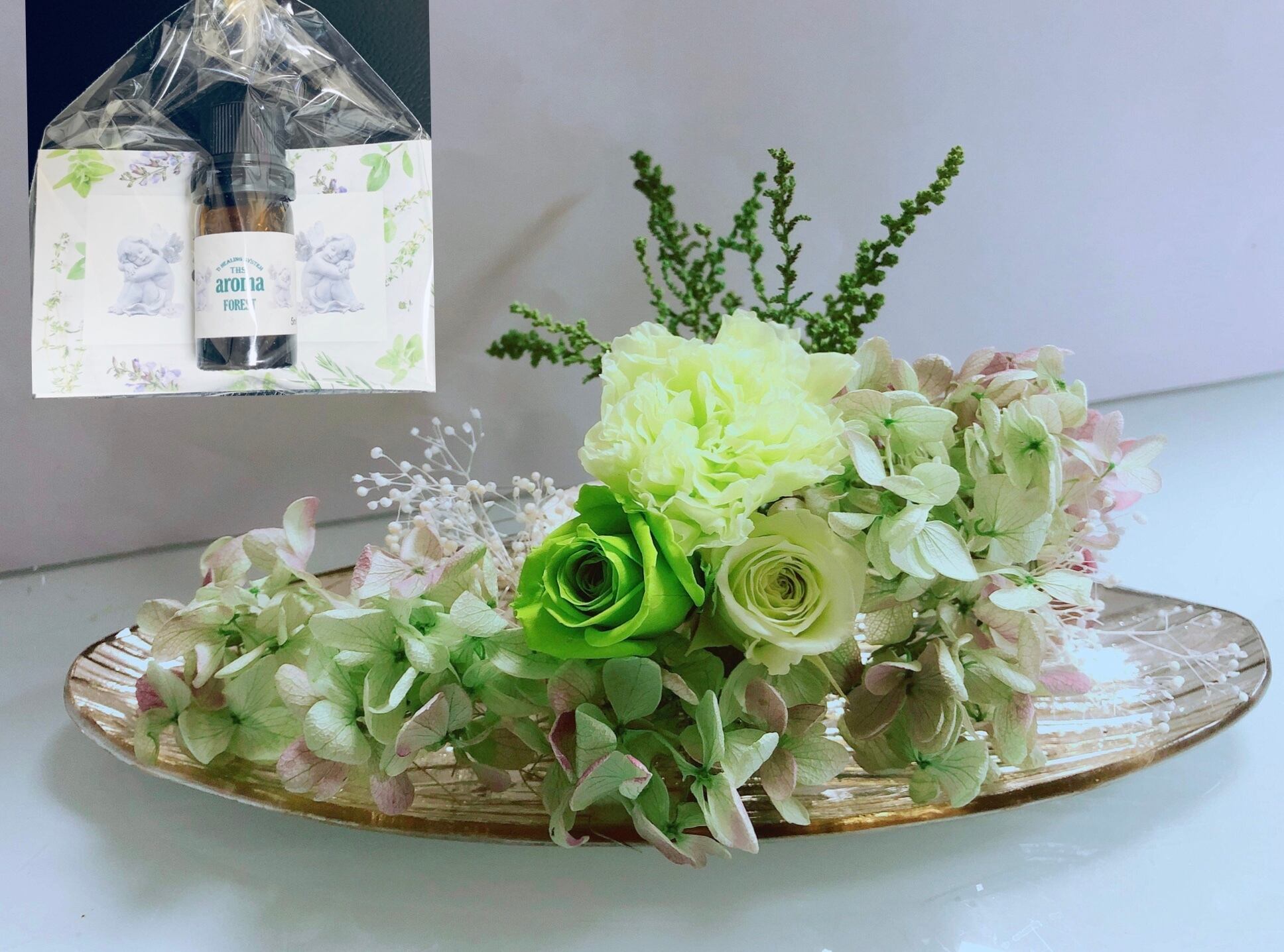 プリザーブドフラワー 森林系ブレンドアロマオイル Mijika Nail Shop