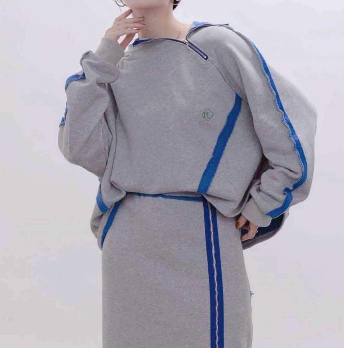 エイミーロウ Eimee Law 配色ボア裏毛フーディーZIP TOPS | Sister by