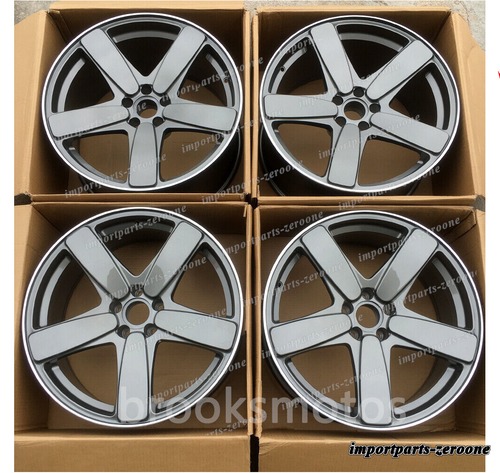 21インチ 5 スポーククラシックスタイルホイール ポルシェ マカン s グレー 21x9 -BRN-12086 鍛造 ★ 鍛造 ★