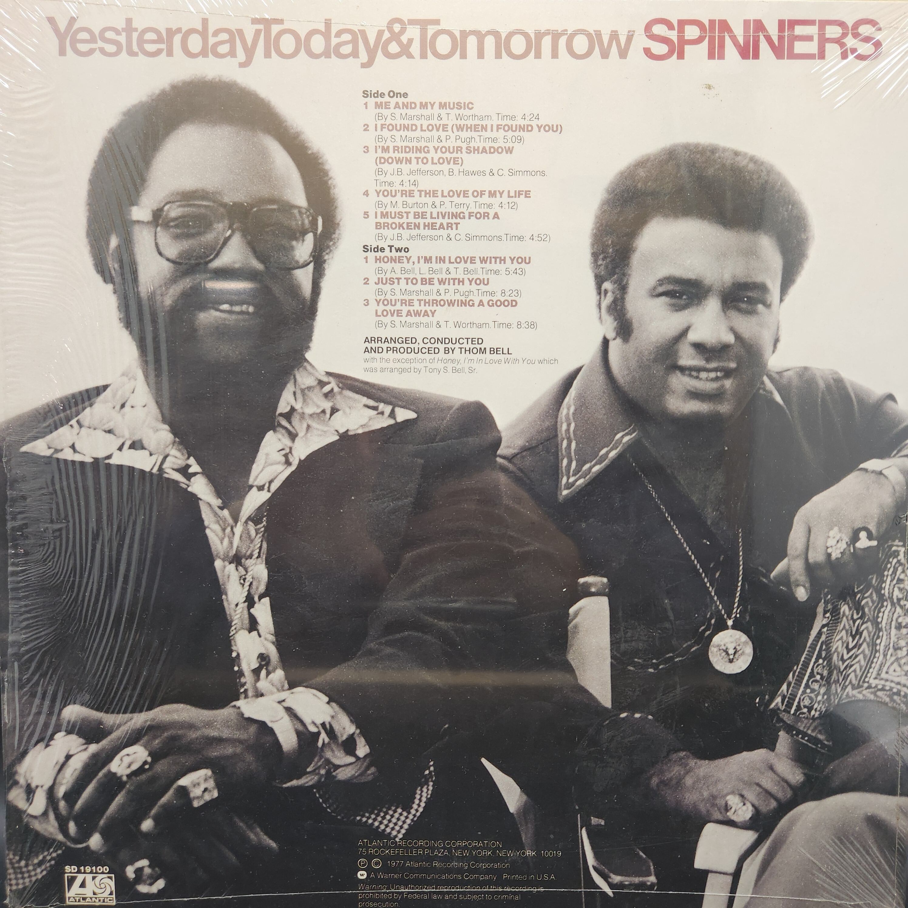 Spinners / Yesterday, Today & Tomorrow [SD 19100] - 画像2