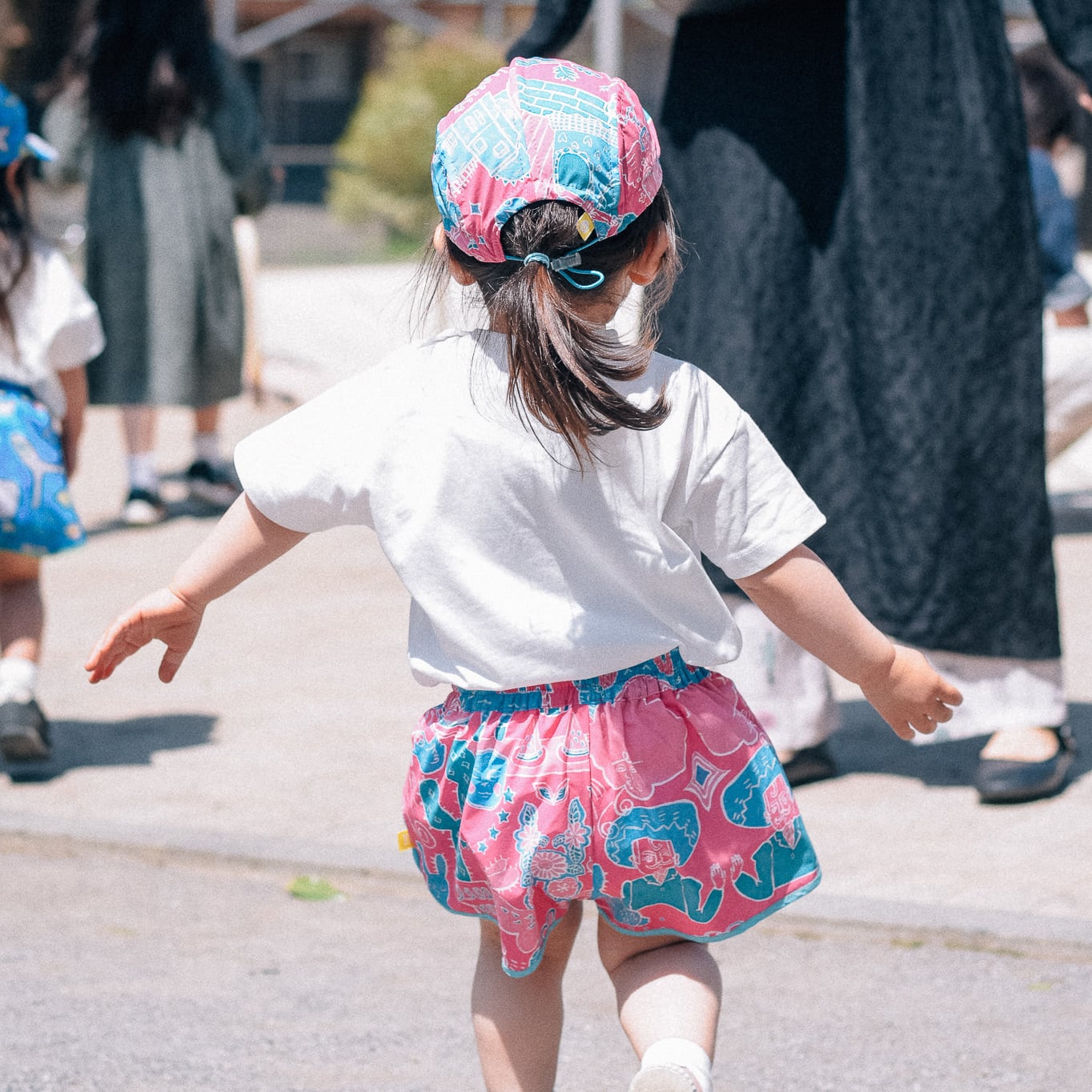 ショートパンツ:たびするサボテン（ピンク） | UKIPPA ウキッパ 子供服