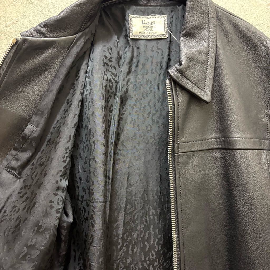 Rags McGREGOR ラグスマックレガー Leather Jacket 211145605 ブラック
