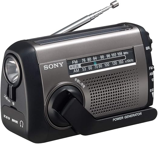 ソニー ポータブルラジオ SRF-19 : ワイドFM対応 FM/AM ブラック SRF