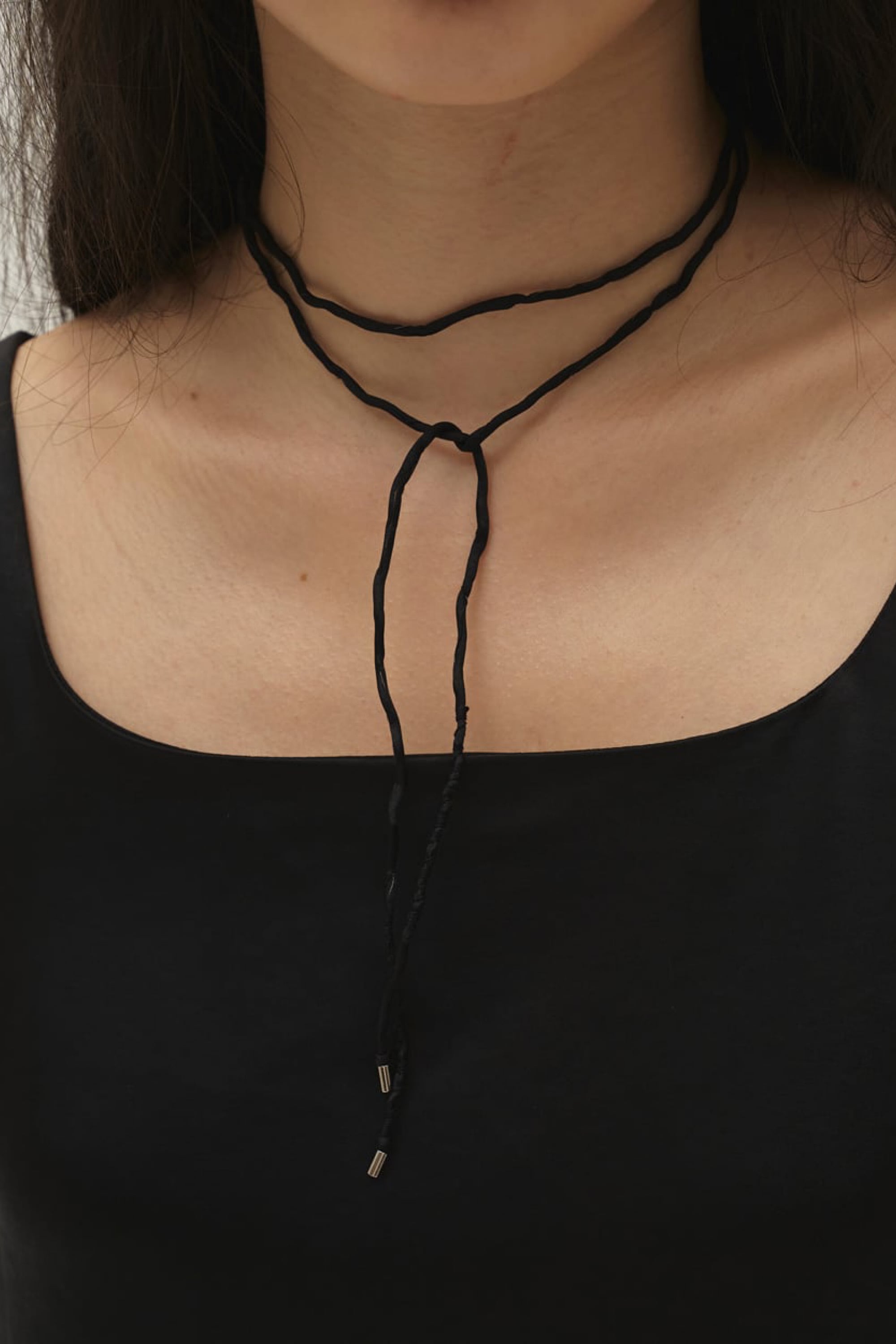 TODAYFUL Silk Cord Choker シルクコードチョーカー Black