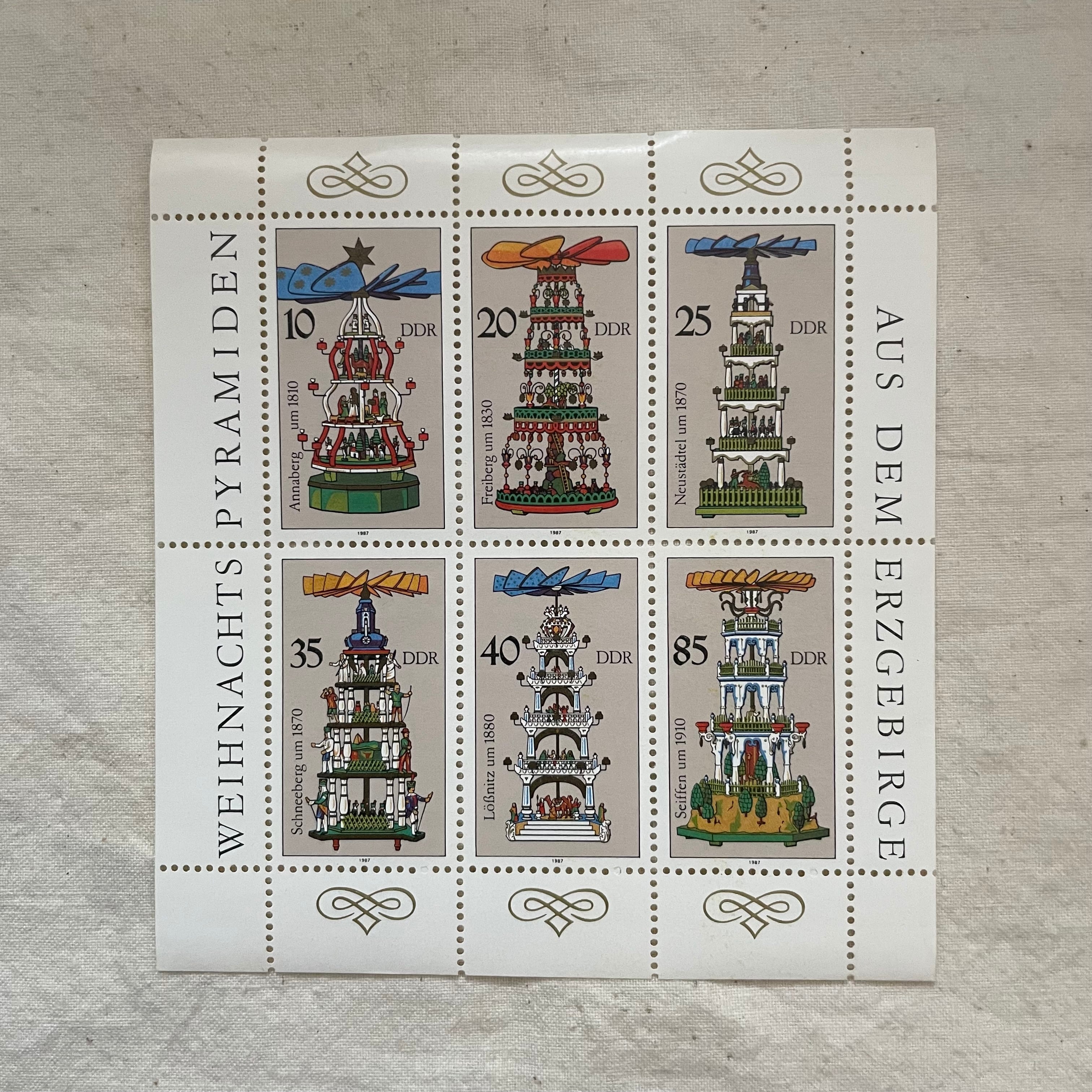 エルツ地方のキャンドルスタンドの切手