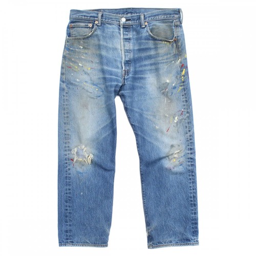 Levis 501 high aging denim [LeVIS 501] [Y2K] High Aging Painted