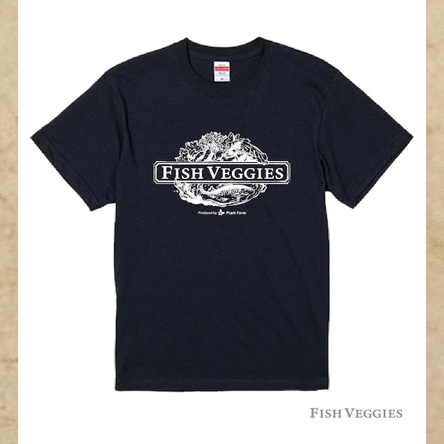 FISH VEGGIES　Tシャツ（ネイビー）