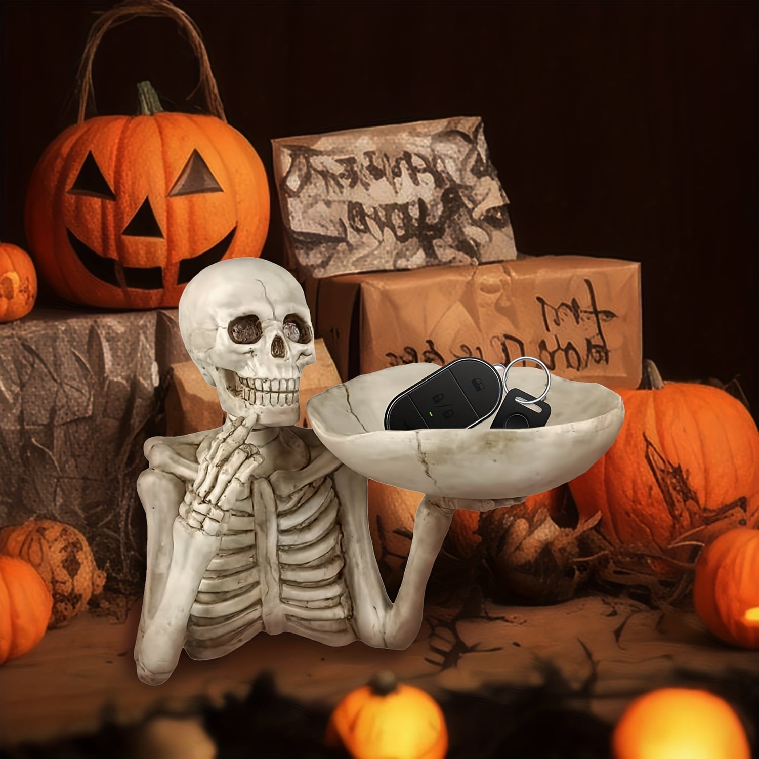 ハロウィン 骸骨 置き物 【公式通販】