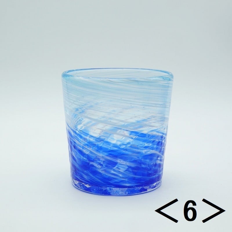 深海ロックグラス【琉球ガラス工房雫】 | 沖縄の工芸品うぃーりきさん