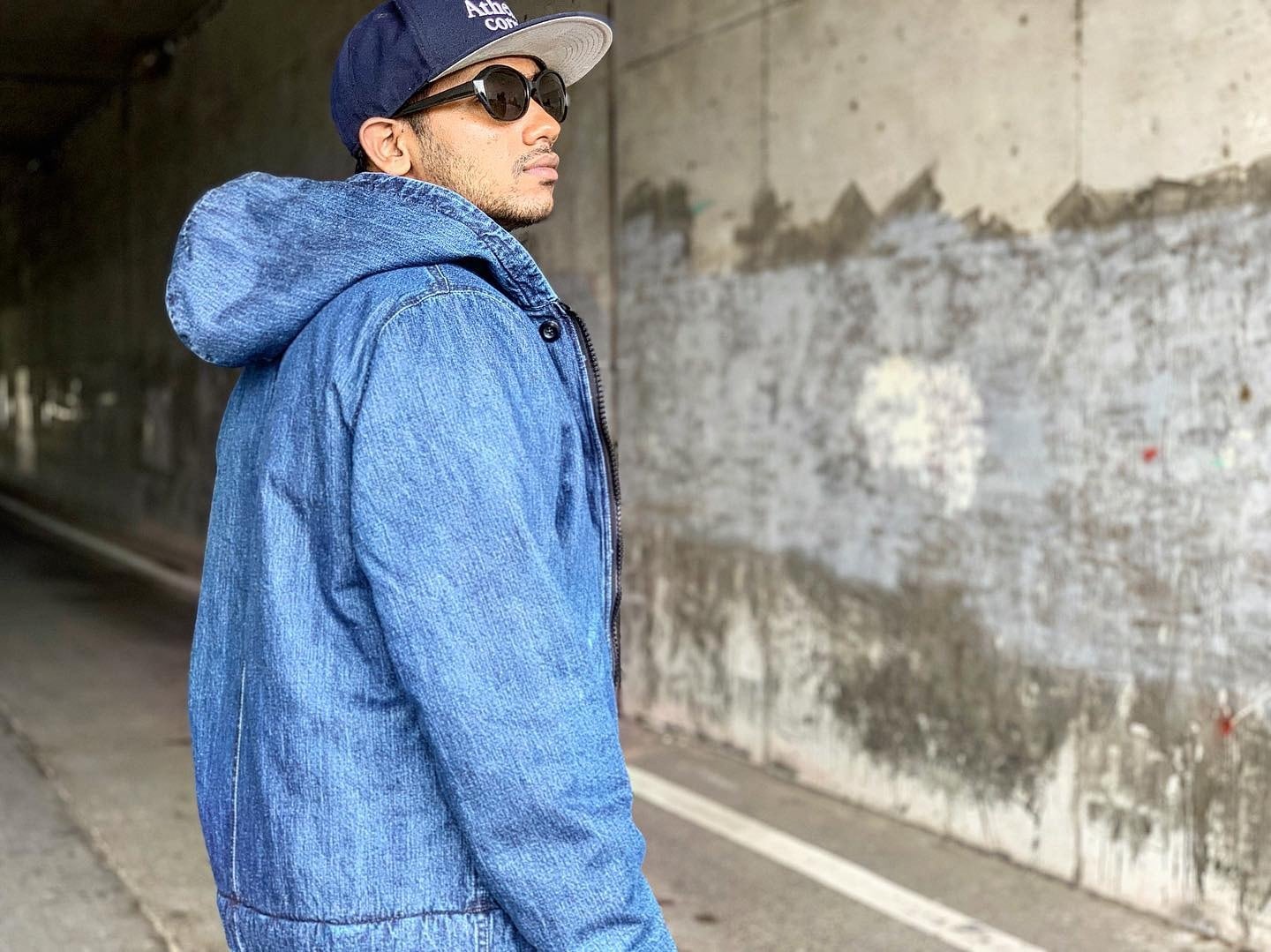 20AW ネップデニムN-1フーディーデッキジャケット / Nep denim N-1