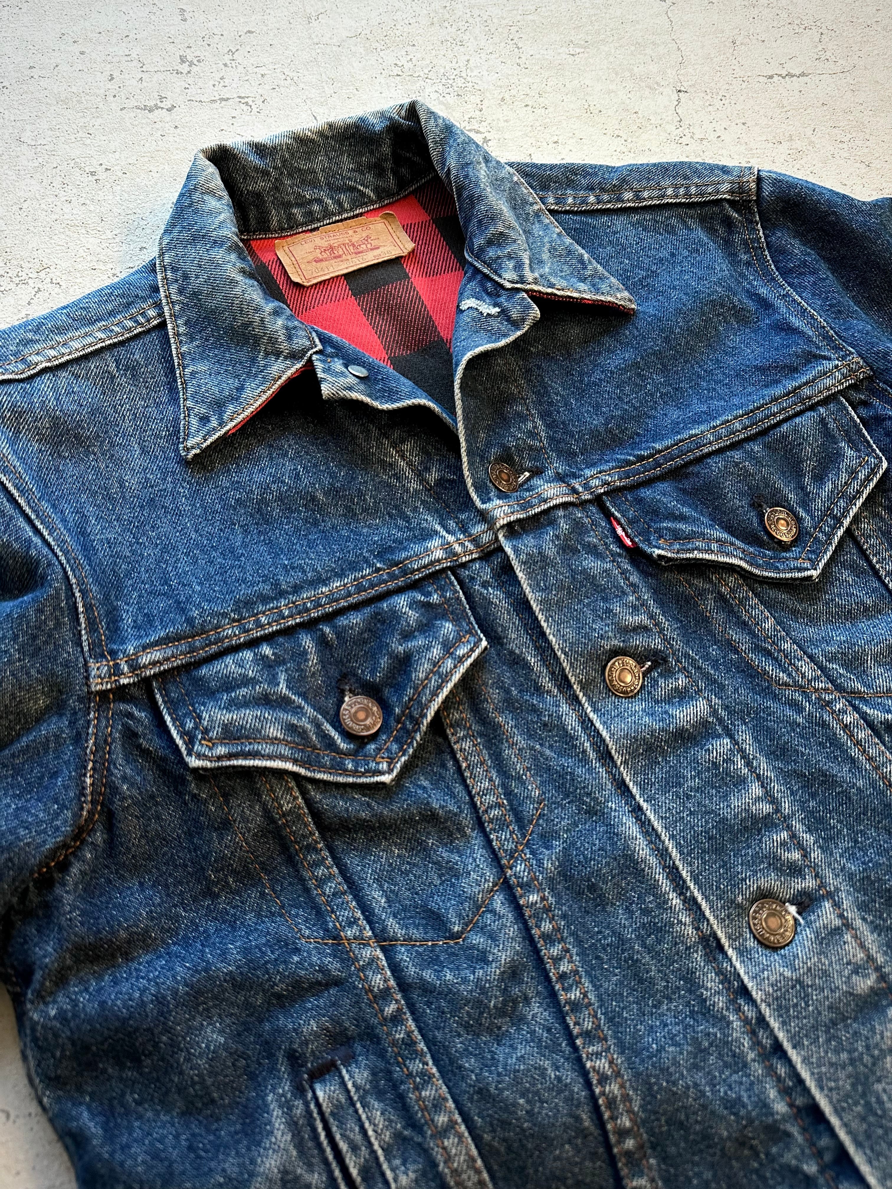 80s〜 USA製 LEVI'S 70411 DENIM JACKET WITH FLANNEL LINER OLD