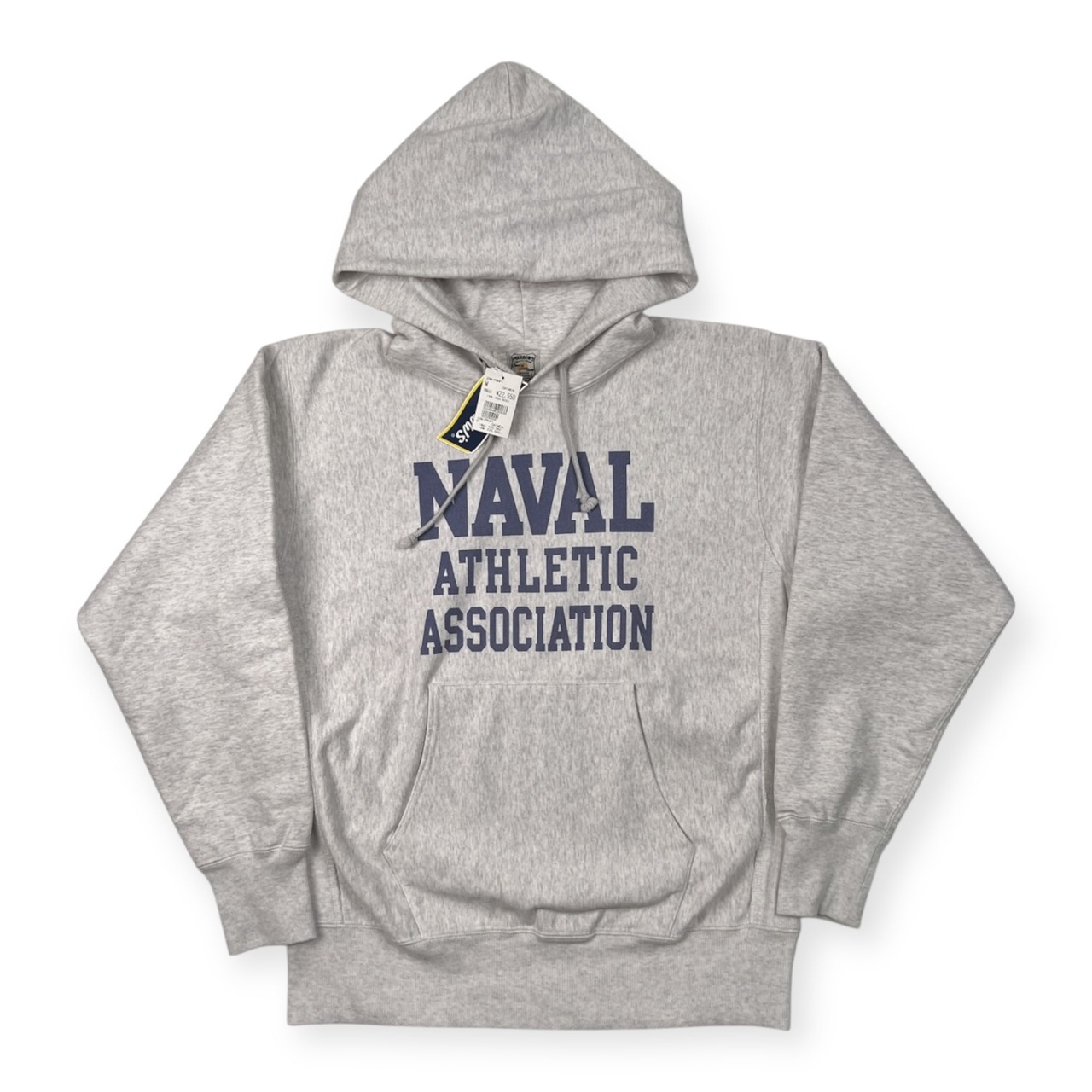 タグ付き 未使用品 PHERROW'S フェローズ プリント プルオーバー スウェット パーカー オートミール サイズ M /杢ライトグレー/日本製