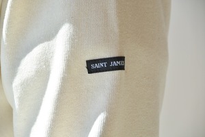 セントジェームス SAINT JAMES 無地ボートネックシャツ(OUESSANT)ECRU【レターパックプラス可】