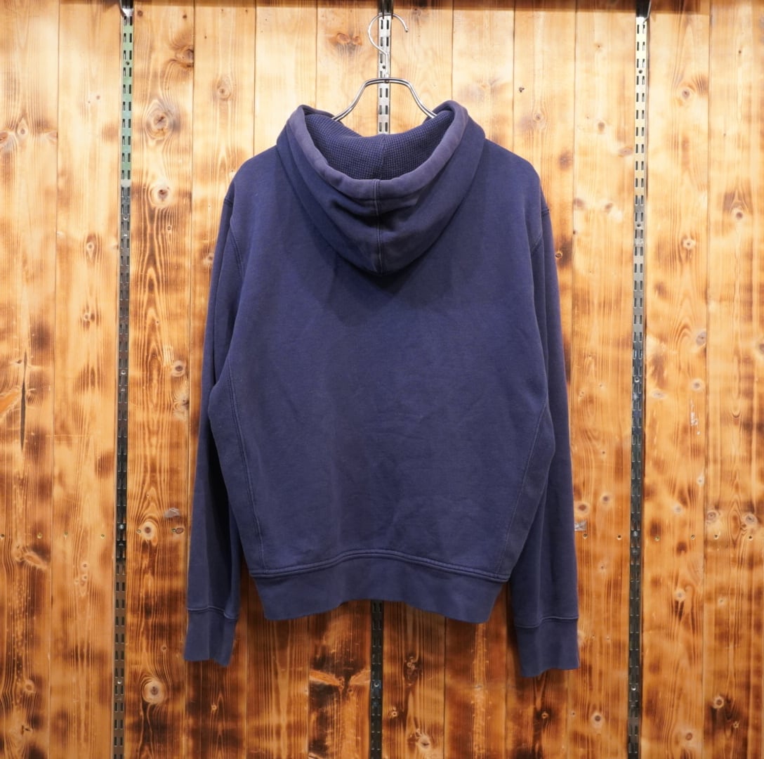 ralphlauren スウェット ジップパーカー M/フェード ネイビー ラルフ