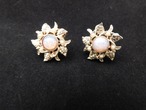 オパール色イヤリング(ビンテージ)  vintage earrings