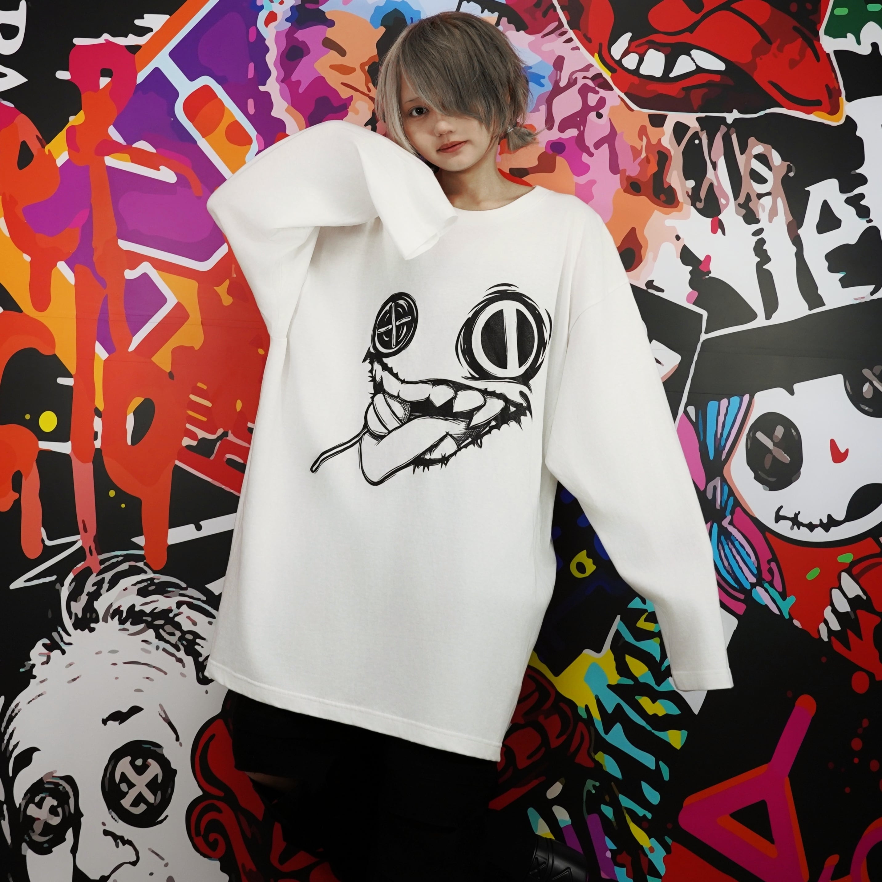 3XL FACE WHITE ロングカットソー【LOLLIPOP】 | NIER CLOTHING
