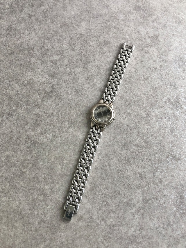 Yves Saint Laurent イヴ・サンローラン 腕時計 シルバー ステンレススチール クウォーツ 5431-F45979 vintage ヴィンテージ オールド 8bint2