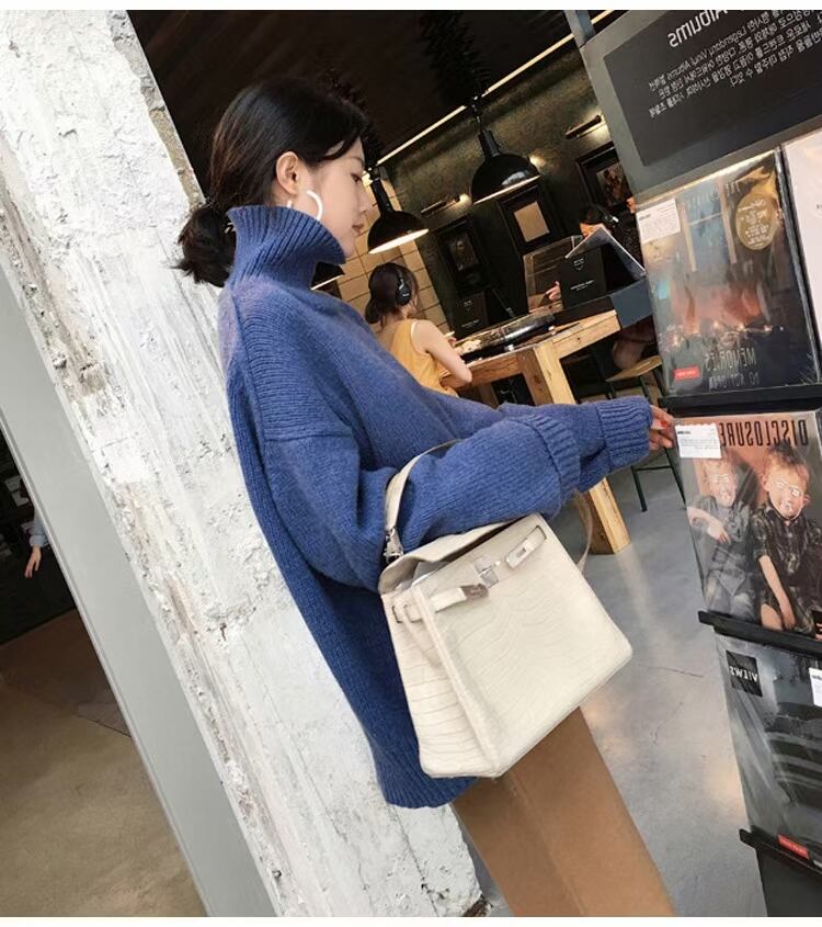 タートルネック　オーバーニット　AJ11009-9657