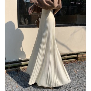 ニット Aライン ロング スカート 10296