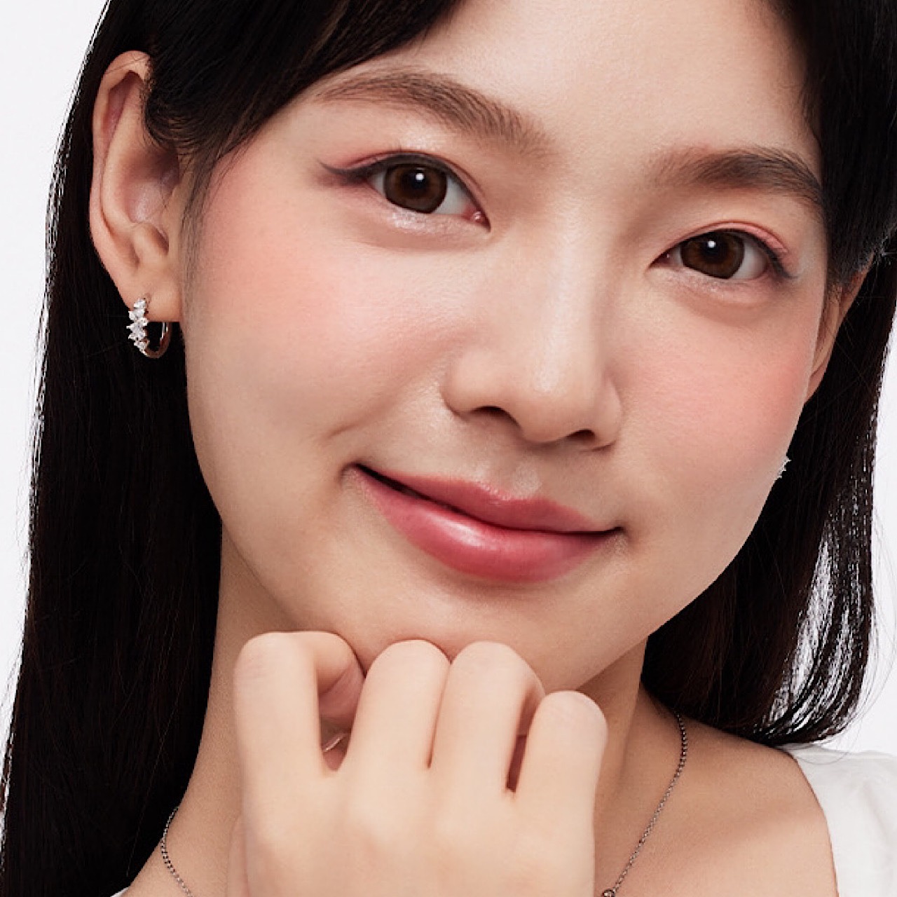 おしゃれ キラキラ ダイヤモンド シルバー ピアス - 5