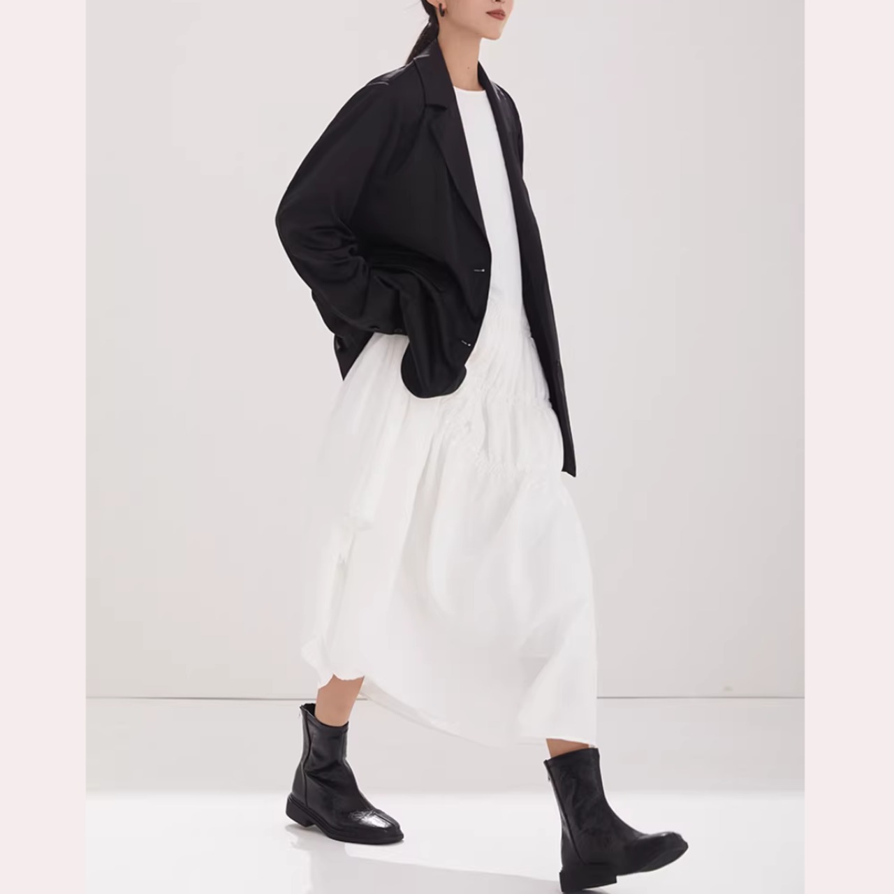 バックフレア オーバーサイズ 薄手 ジャケット 00073・画像9