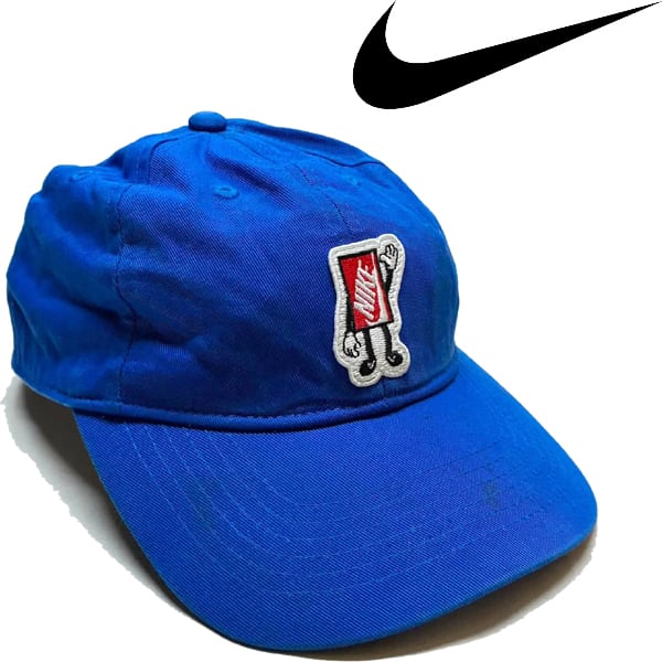 1点物◇子供用ナイキNIKE刺繍ロゴ帽子ベースボールキャップ古着メンズ