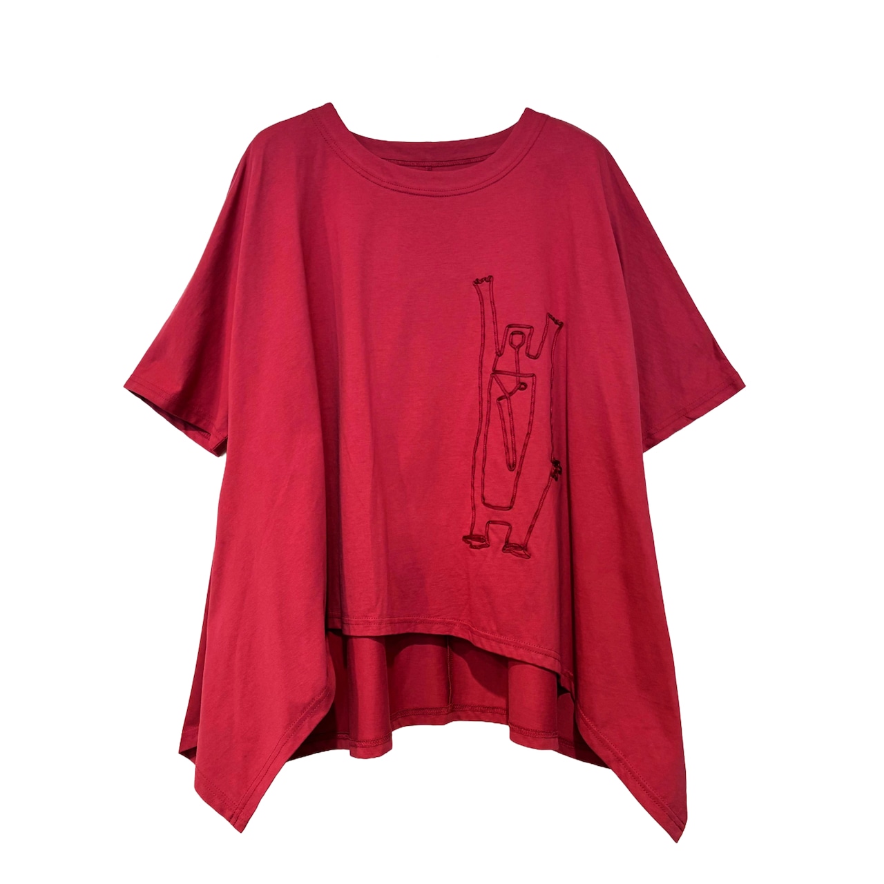 【最新作】キャラクターテープ刺繍Tシャツ【263-3209】Character Tape Embroidered T-Shirt