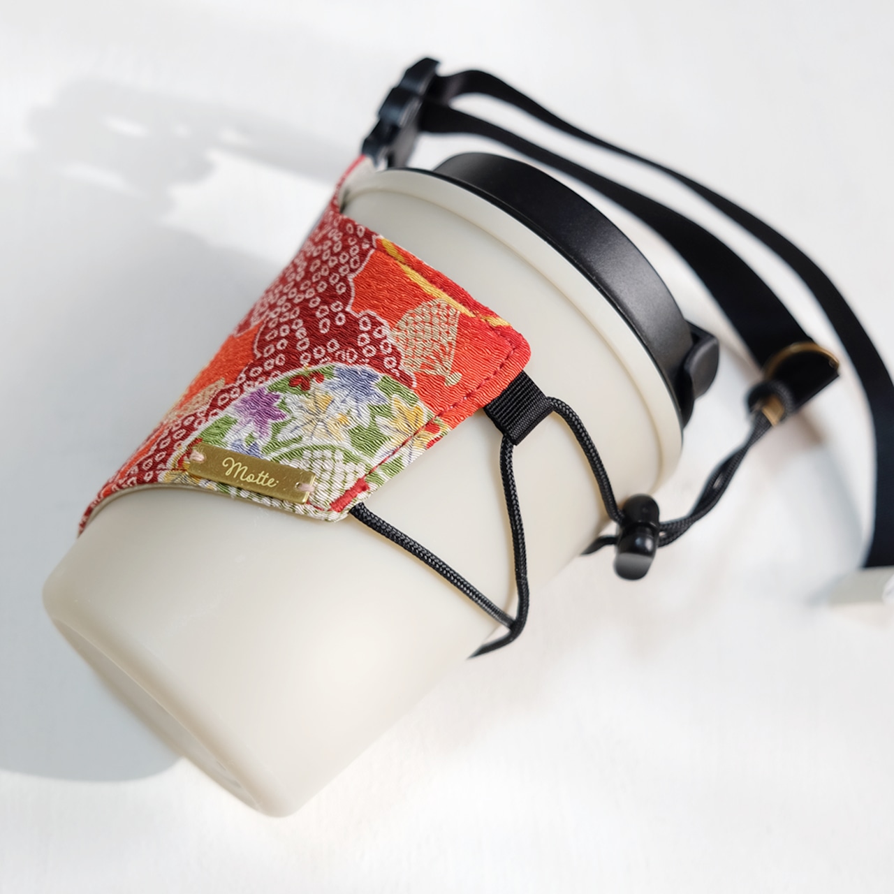 Motte-モッテ- リバティVer. <和柄ちりめん/四季堤(赤)> 新バックルVer.