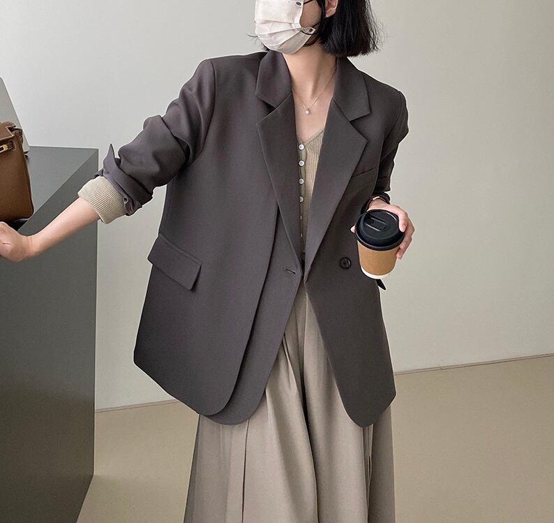 オーバーサイズ テーラードジャケット レディース ジャケット スーツ