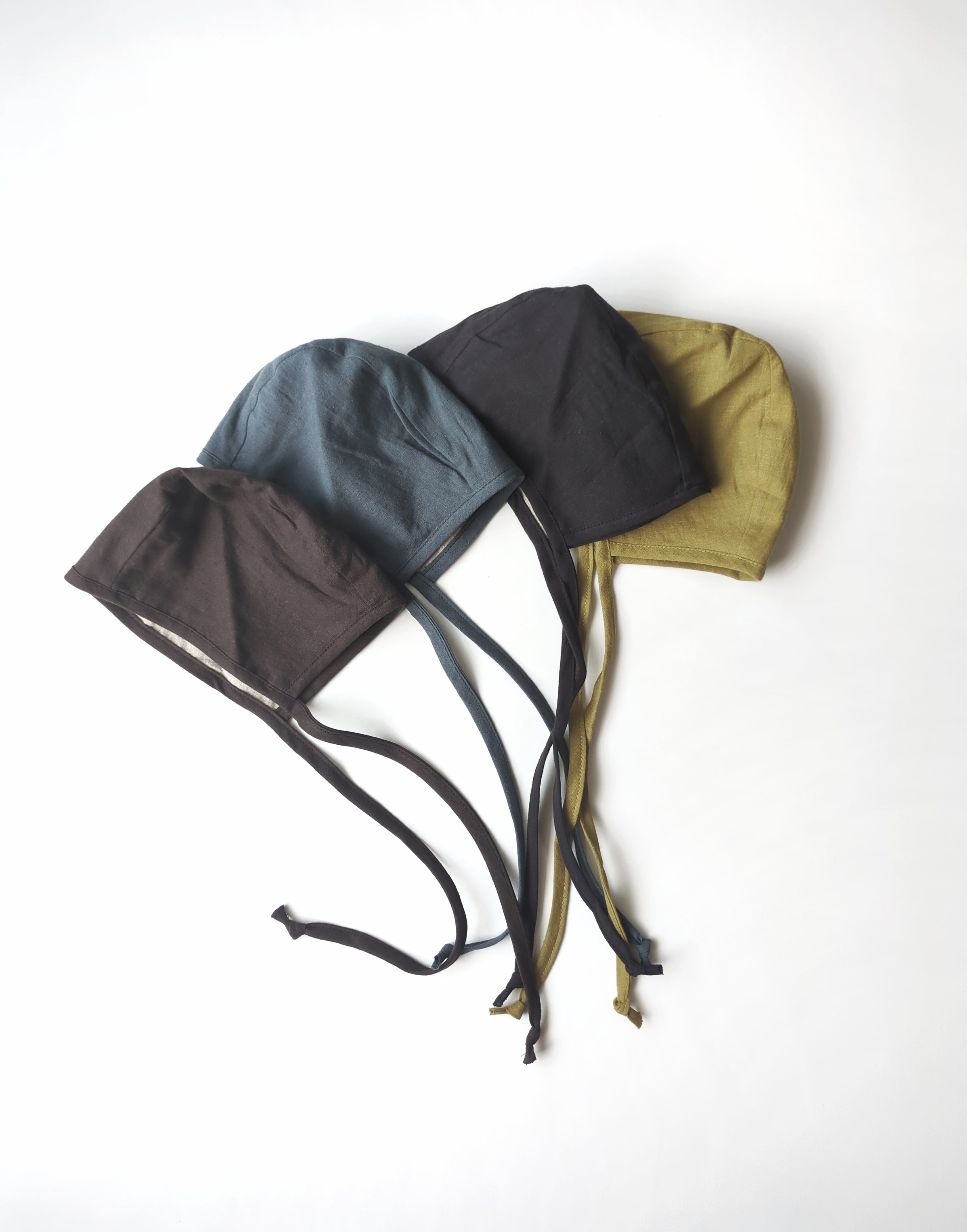 リバーシブルボンネット（ダークブラウン） | tiemer