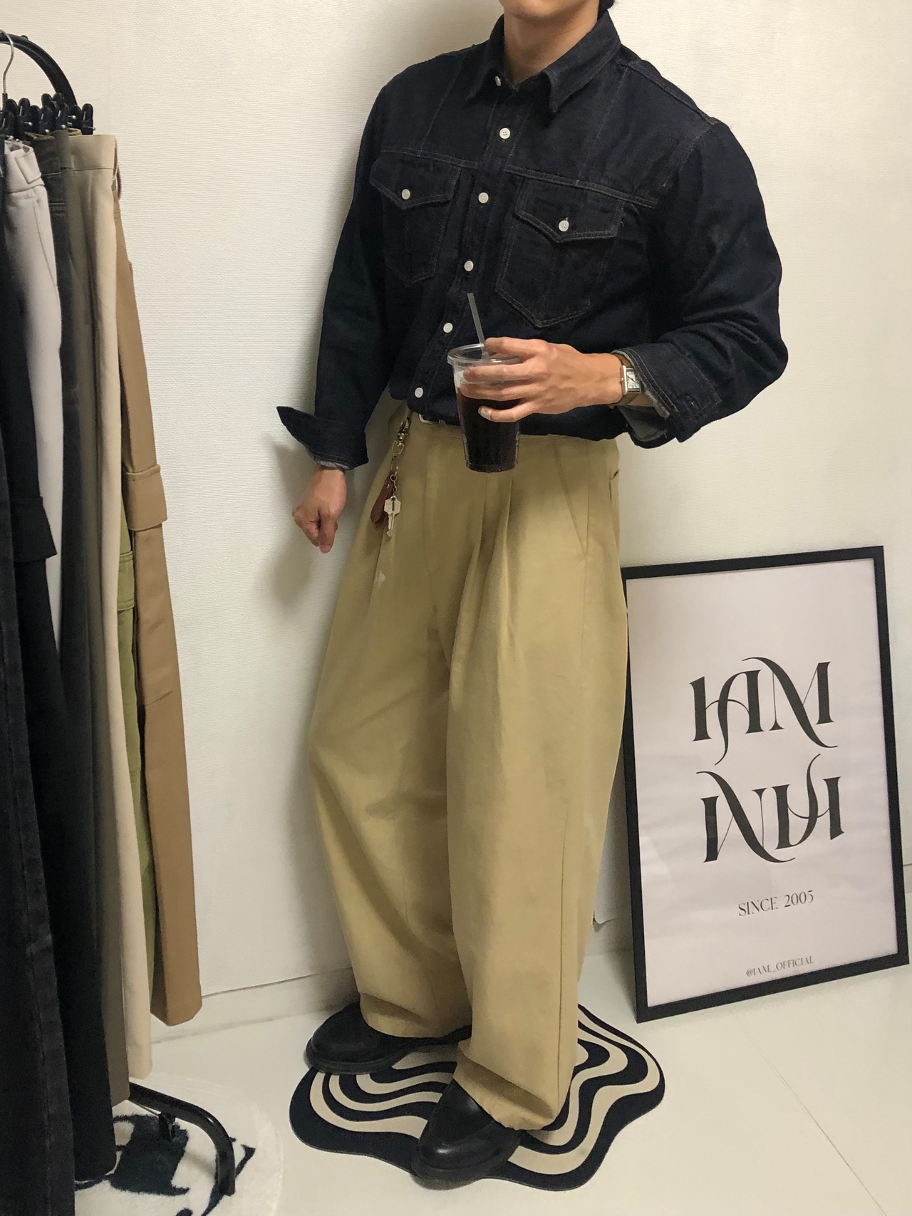 Double Twist Tuck Premium Cotton Pants（3color） - 13
