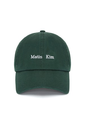 [Matin Kim] MATIN MINI CLASSIC LOGO BALL CAP IN GREEN 正規品 韓国ブランド 韓国通販 韓国代行 韓国ファッション マーティンキム matinkim 日本 店舗