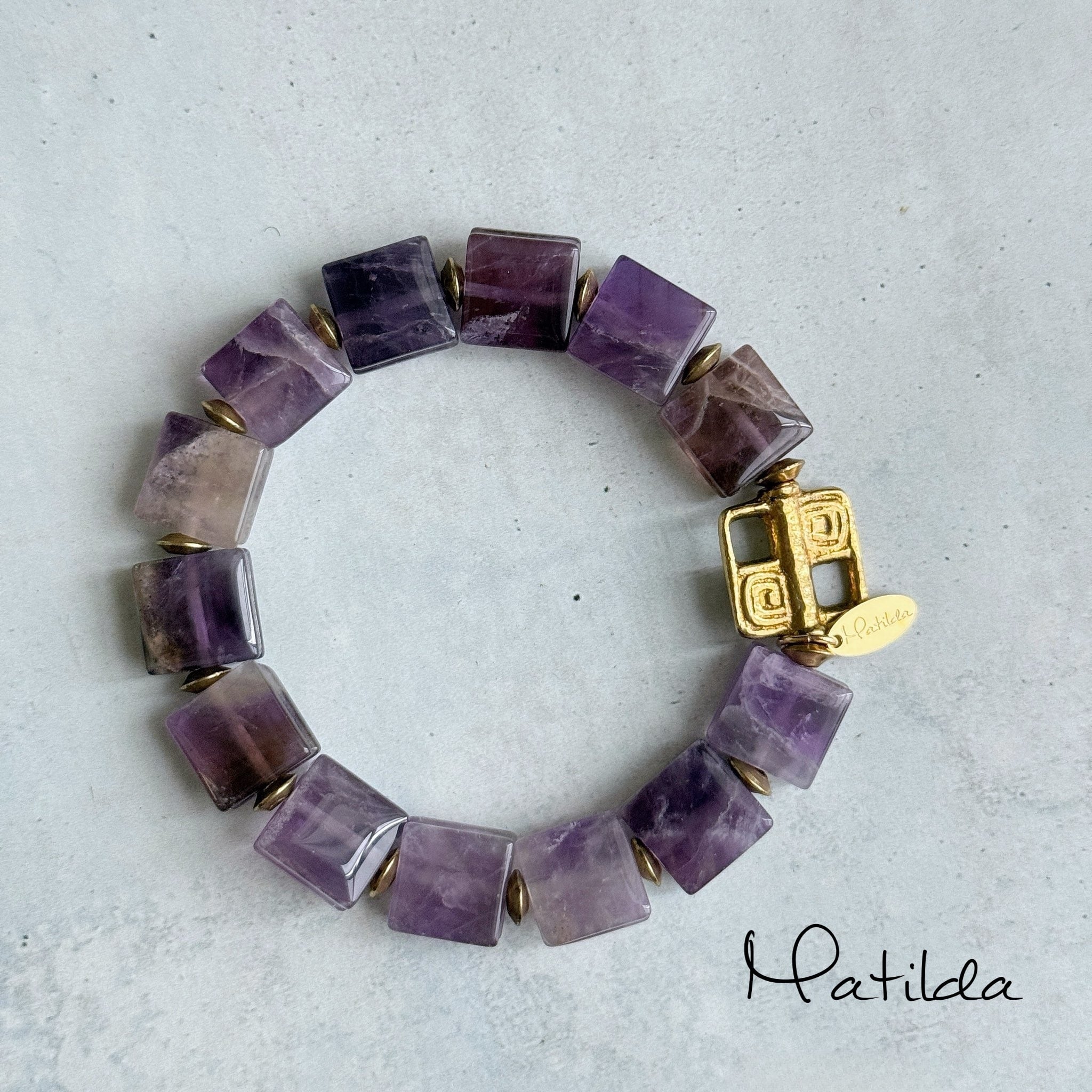 tumble bracelet(アメジスト)