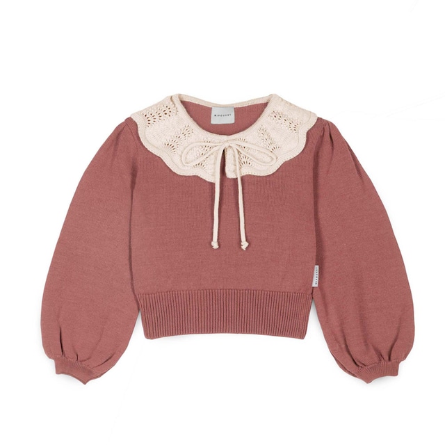 MIPOUNET／GALA COLLARED SWEATER  (PINK)