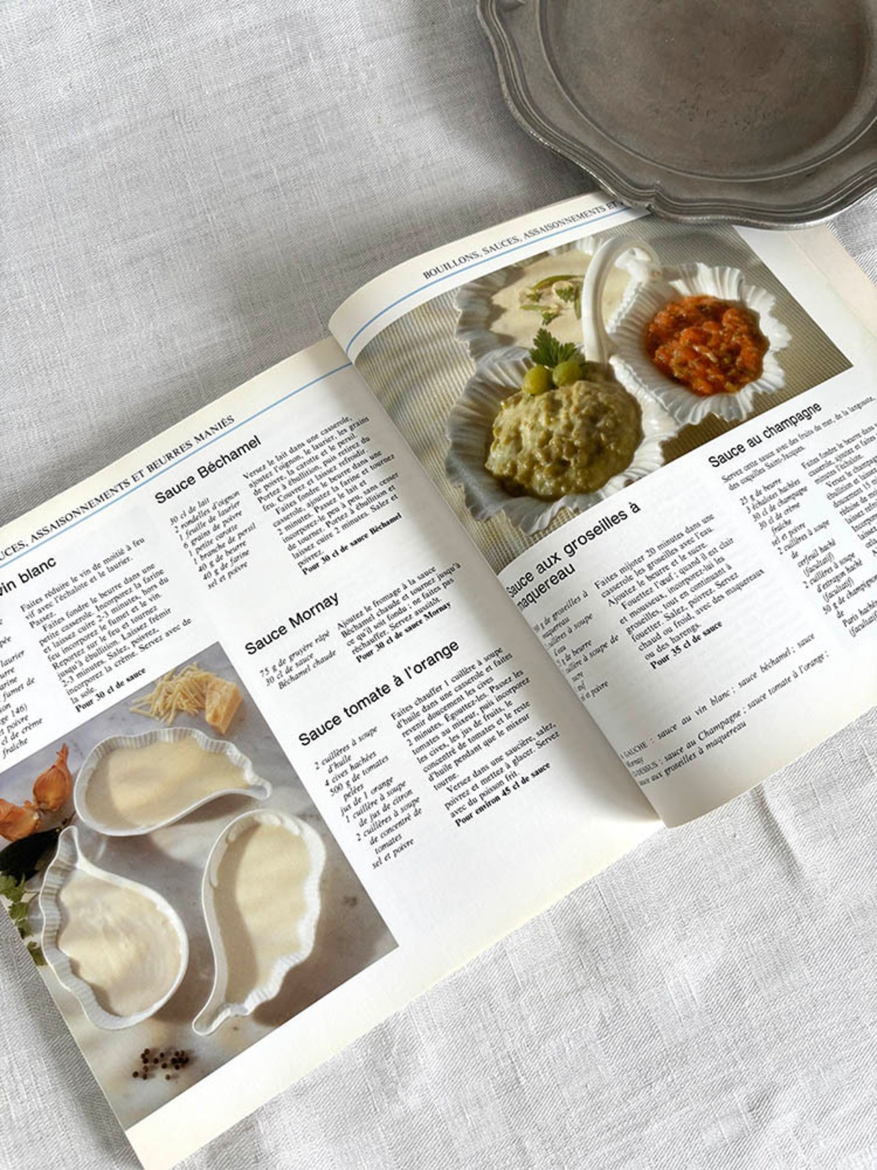 フランス古本　レシピ本　魚介料理　ソース　フランス家庭料理　 12psea6-1