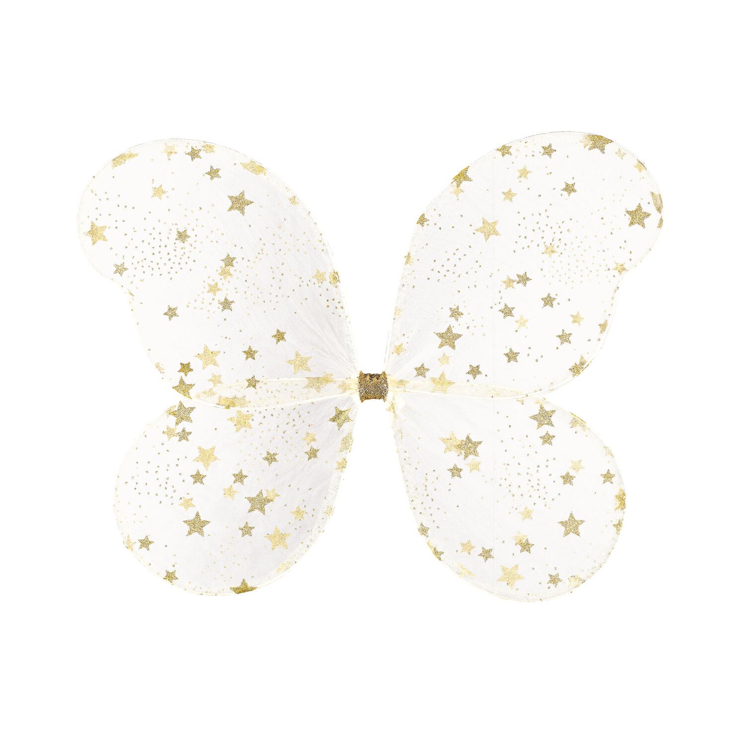 DRW10G-Wish Upon A Star Tulle Fairy Wings 3-10 Years-GOLD