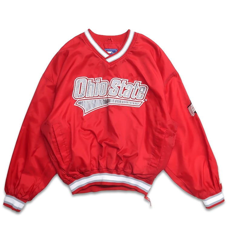 古着 チャンピオン Champion Vネック ナイロンジャケット ウォーム