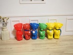 カラフルプラスチック ドイツの赤いベア 青紐 画像18