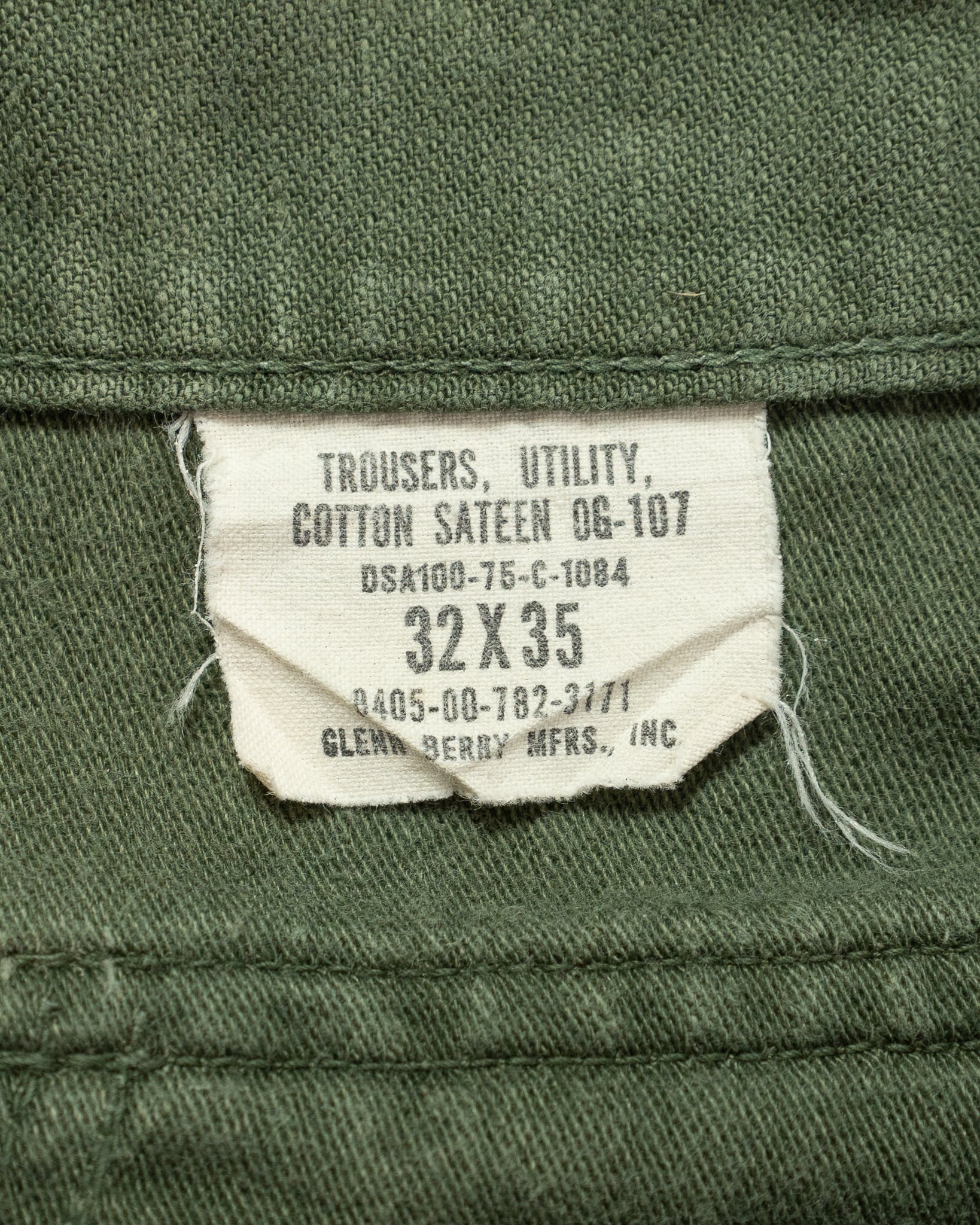 32×35】U.S.Army Utility Trousers OG-107 実物 米軍 ベイカー 32×35】U.S.Army Utility Trousers OG-107 実物 米軍 ベイカー