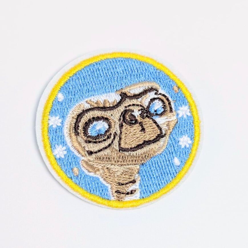 送料無料！ ★刺繍アイロンワッペン★【 E.T.  / イーティー】〚アメリカン雑貨 アメトイ〛