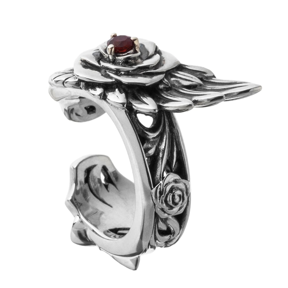 薔薇イヤーカフ 片耳用 AKE0106 Rose ear cuff シルバーアクセサリー