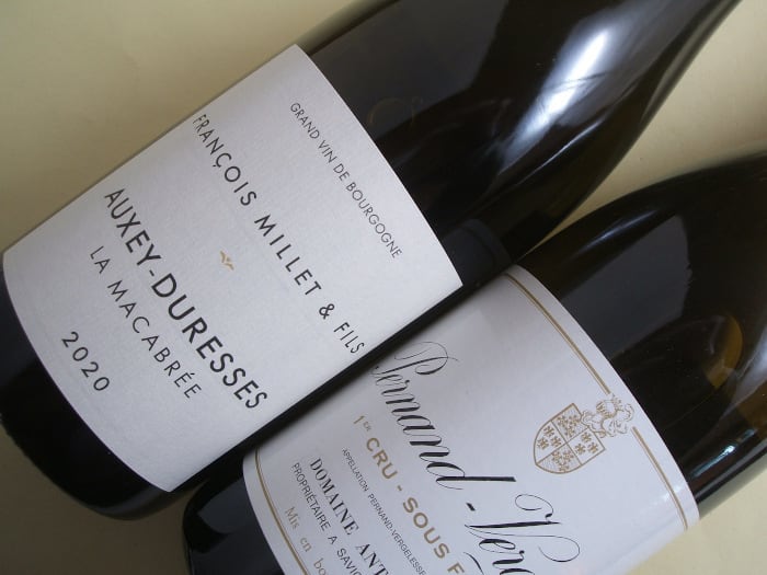 オークセイ・デュレス ラ・マカブレ 白 2020年 フランソワ・ミエ を含む2本セット