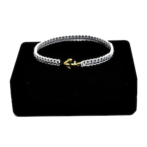 【無料ギフト包装/送料無料/限定】K18 Gold Premium Anchor Bracelet / Anklet Gray【品番 17S2010】